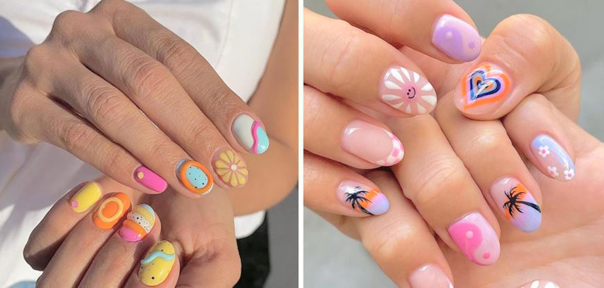 mismatched nails
